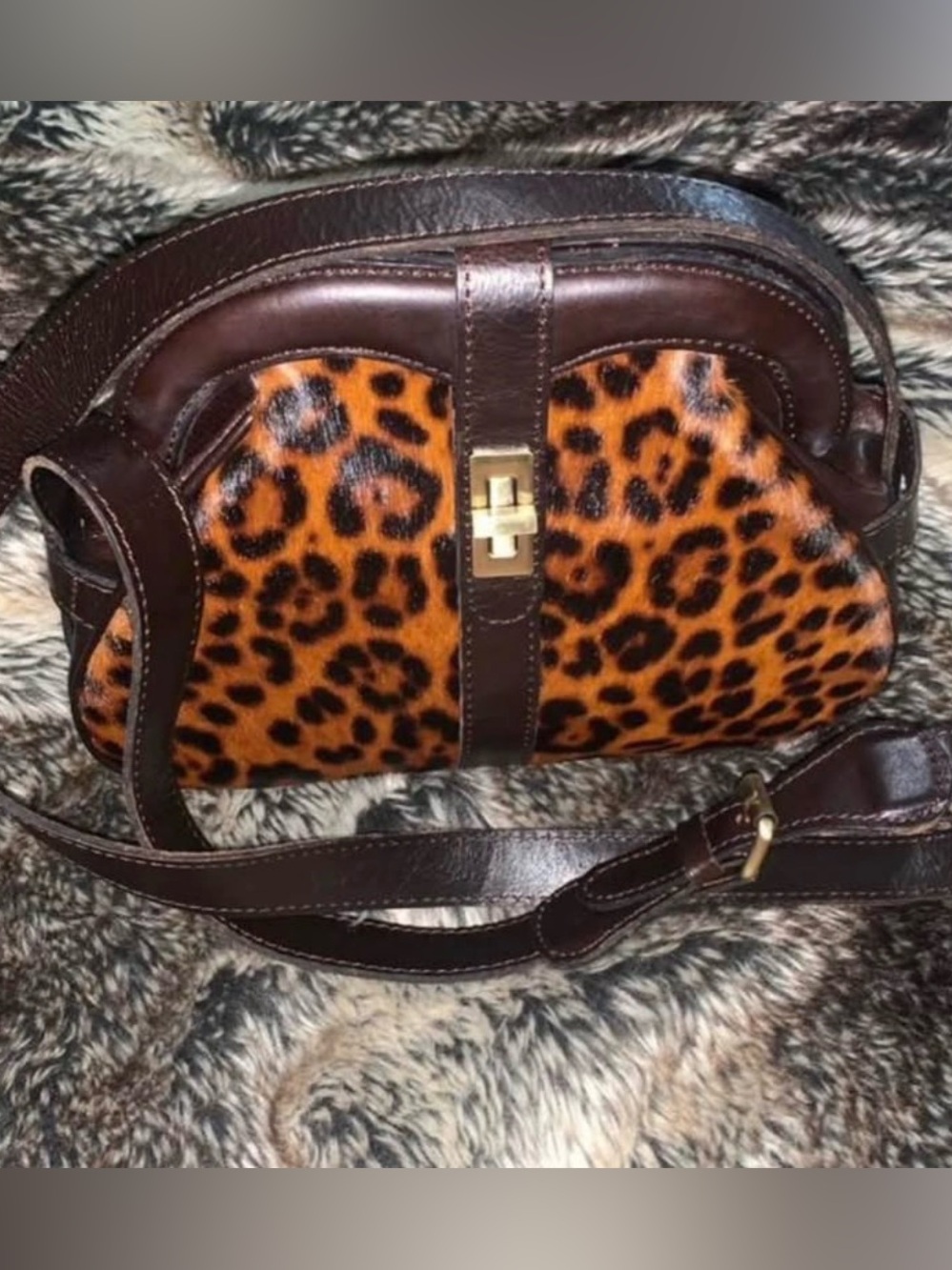 Patricia Nash Florentina Leopard & Leather Crossbody